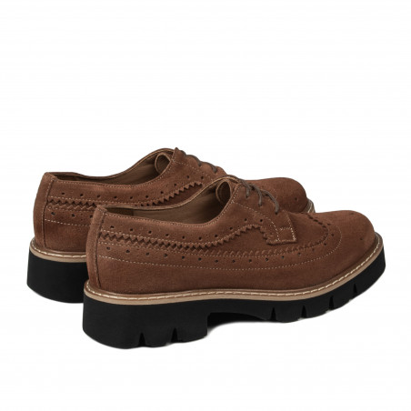 Damen Casual Schuhe 6085 brauner Bufalo Leder