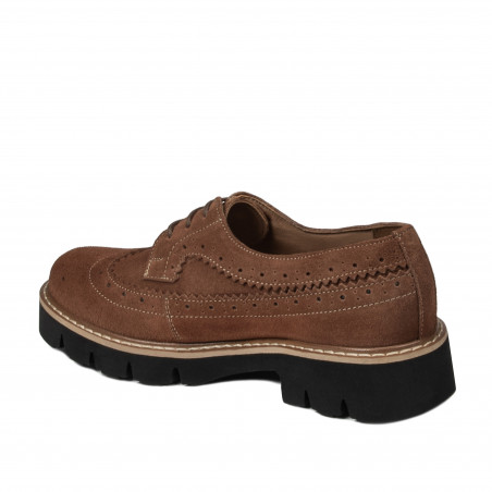 Damen Casual Schuhe 6085 brauner Bufalo Leder