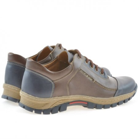 Herren Sportschuhe 852 Indigo + Braun 1