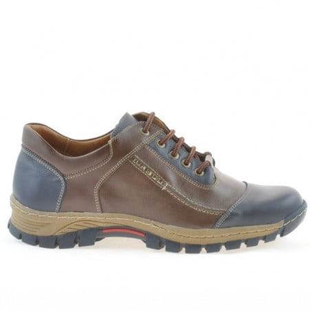 Herren Sportschuhe 852 Indigo + Braun 1