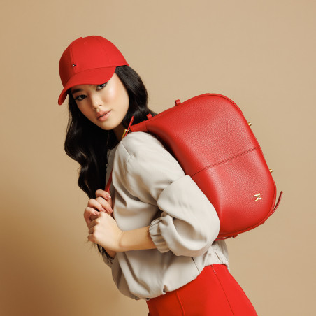 Handtasche Damen 038g Rot Kaviar lifestyle