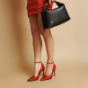 Elegante Damenschuhe 1311 roter Satin
