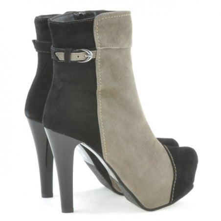Damenstiefel 1148 Schwarz Antilope+Cappuccino