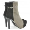 Damenstiefel 1148 Schwarz Antilope+Cappuccino