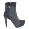 Damenstiefeletten 1148 Indigo Antilope kombiniert