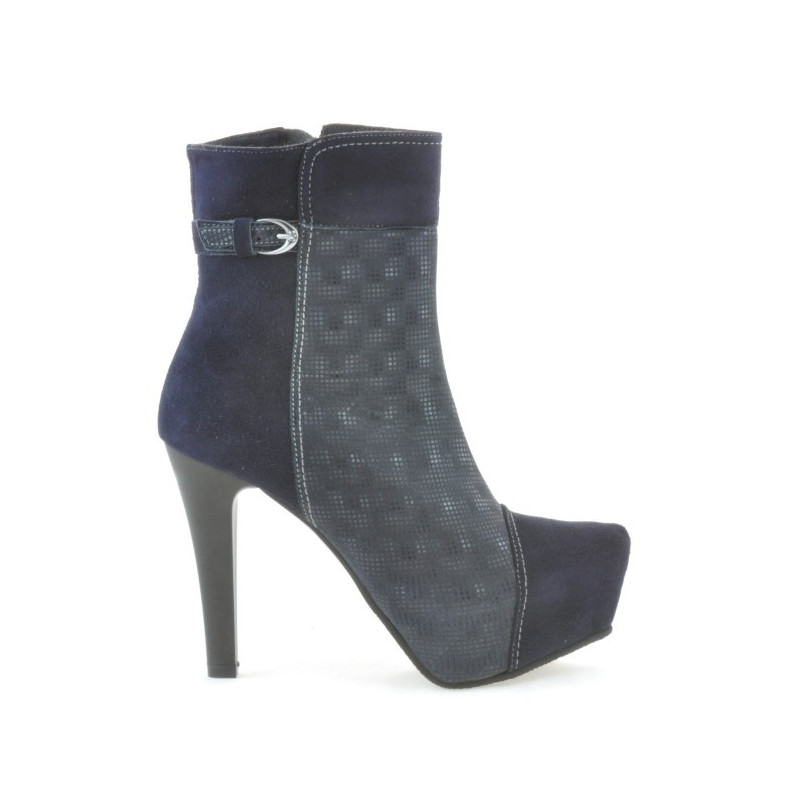 Damenstiefeletten 1148 Indigo Antilope kombiniert