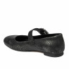 Damen Ballerinas 1314 schwarz geprägt