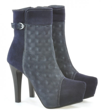 Damenstiefeletten 1148 Indigo Antilope kombiniert