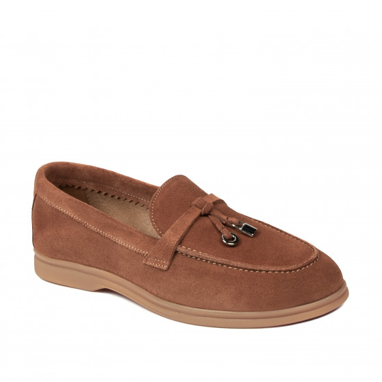 Damen Mokassins 6082 Kamel Velours Damen Mokassins 6082 Kamel Velours