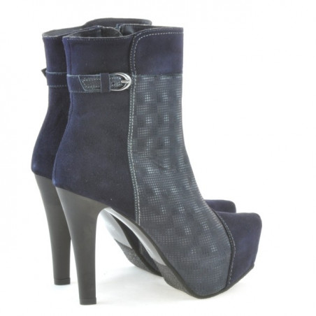 Damenstiefeletten 1148 Indigo Antilope kombiniert