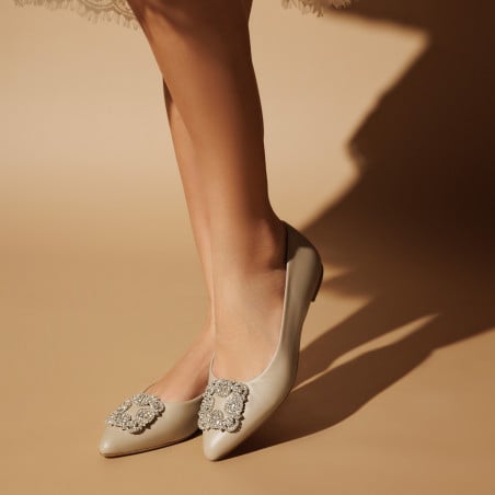 Damen Ballerinas 1301 Greige lifestyle
