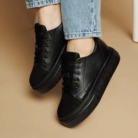 Damen Sportschuhe 6083 schwarz kombiniert lifestyle