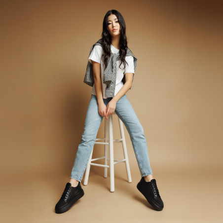 Damen Sportschuhe 6083 schwarz kombiniert lifestyle