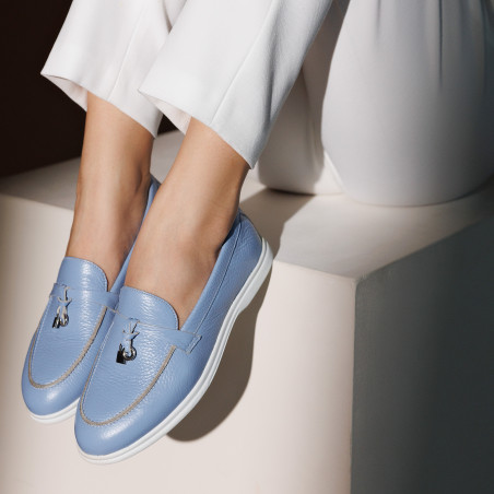 Damen Mokassins 6082 Biz Azurblau lifestyle
