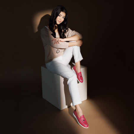 Damen Mokassins 6082 biz fuchsia lifestyle