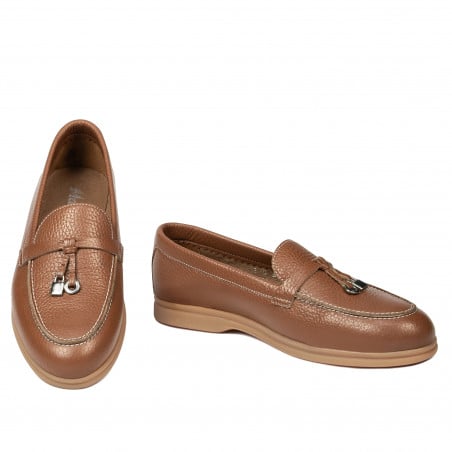 Damen Mokassins 6082 Biz Camel