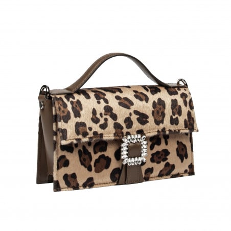Damentasche Handtasche 039g 01 Cavallino Leopard