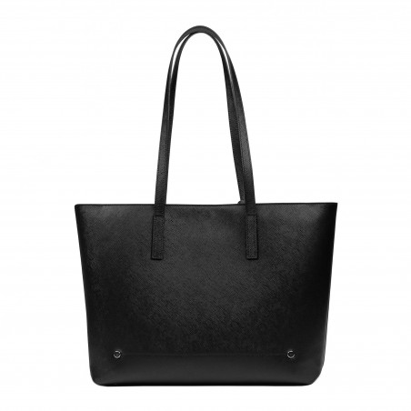 Damentasche Schultertasche 034g 01 schwarz Saffiano