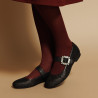 Damen Ballerinas 1314 schwarz geprägt lifestyle