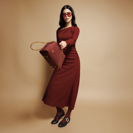 Damen Ballerinas 1314 schwarz geprägt lifestyle