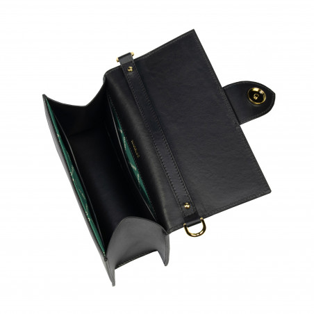 Damenschultertasche 028g schwarz
