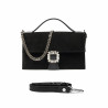 Damentasche Hand 039g 01 schwarz Velours
