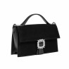 Damentasche Hand 039g 01 schwarz Velours