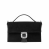 Damentasche Hand 039g 01 schwarz Velours