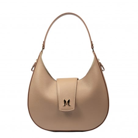 Damentasche Schultertasche 036g Cappuccino