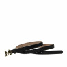 Damen Gürtel 42cm schwarz Velours
