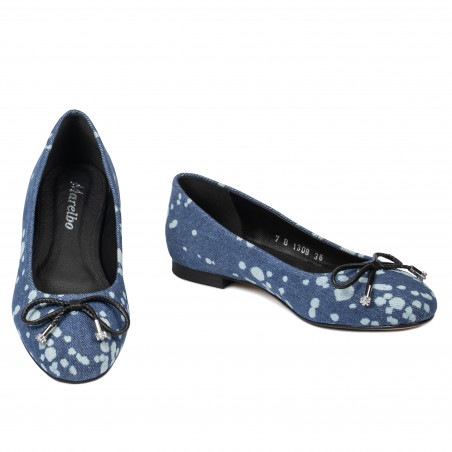 Damen Ballerinas 1309 Blue Jeans
