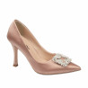 Elegante Damenschuhe 1339 Satin Nude