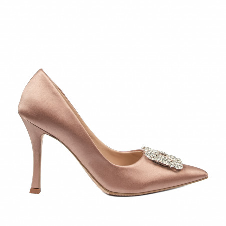 Elegante Damenschuhe 1339 Satin Nude