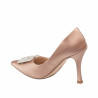 Elegante Damenschuhe 1339 Satin Nude