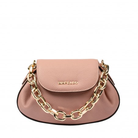 Damen-Schultertasche 027g puderrosa