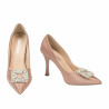 Elegante Damenschuhe 1339 Satin Nude