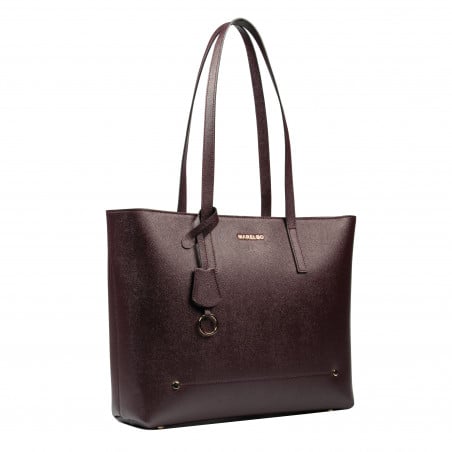 Damentasche zum Umhängen 034g burgundy safiano