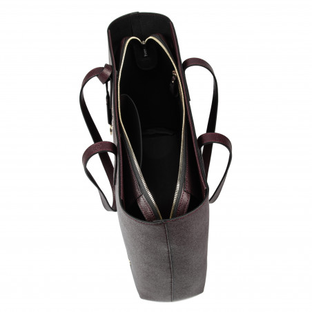 Damentasche zum Umhängen 034g burgundy safiano