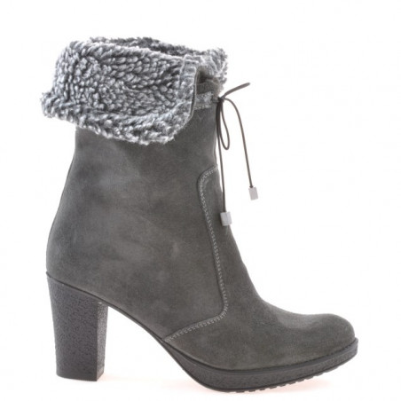 Damenstiefel 3266 anthrazit Velours