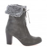 Damenstiefel 3266 anthrazit Velours