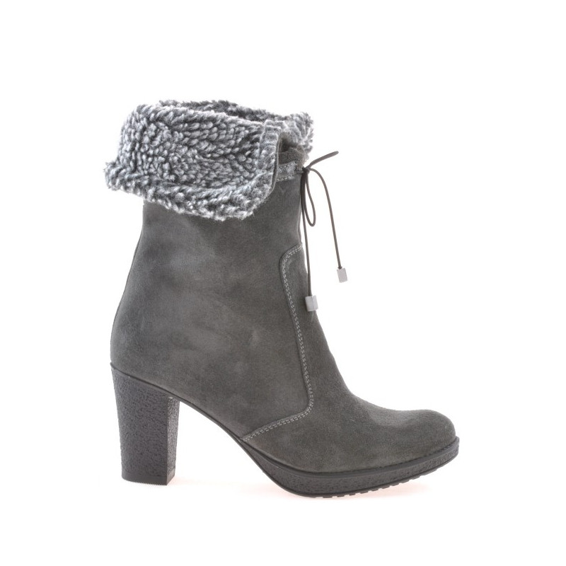 Damenstiefel 3266 anthrazit Velours