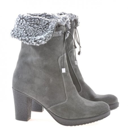 Damenstiefel 3266 anthrazit Velours