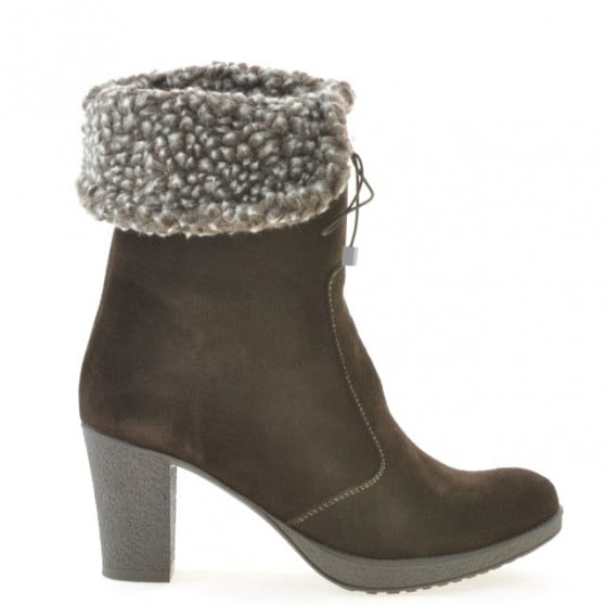 Damenstiefel 3266 Kaffee Veloursleder Damenstiefel 3266 Kaffee Veloursleder