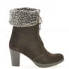 Damenstiefel 3266 Kaffee Veloursleder