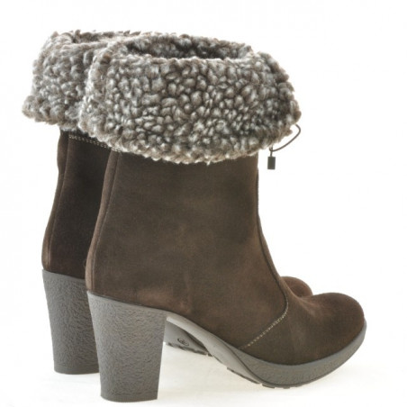 Damenstiefel 3266 Kaffee Veloursleder