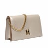 Damentasche Schultertasche 029g beige satiniert