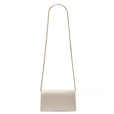 Damentasche Schultertasche 029g beige satiniert