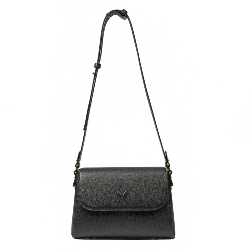 Schultertasche für Damen 040g biz schwarz