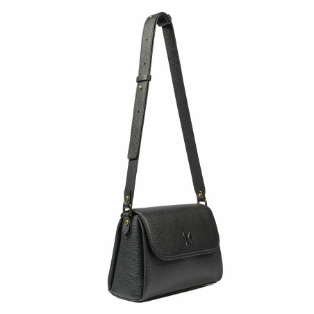 Schultertasche für Damen 040g biz schwarz