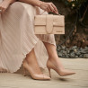 Damentasche Schultertasche 028g Croco Beige lifestyle